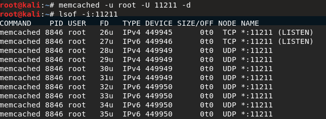 start memcached